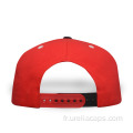 Casquette snapback brodée en coton